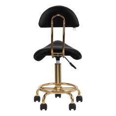 ACTIVESHOP Kozmetični stol 6001-G zlato-črn 2. razred