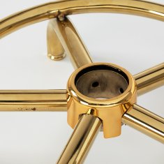 ACTIVESHOP Kozmetični stol 6001-G zlato-črn 2. razred
