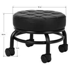 ACTIVESHOP H-13 črn stolček za pedikuro