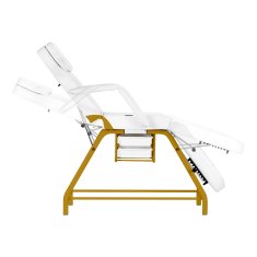 ACTIVESHOP 557G kozmetični stol z zlato-belimi pladnji
