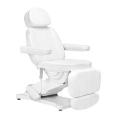 Eprim Električni kozmetični stol SILLON CLASSIC, 3 motorji z ogrevanjem, druga izdaja, bela barva
