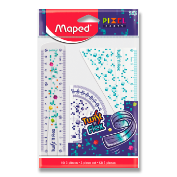 Maped Twist´n Flex Pixel Party Set - 3-delni komplet