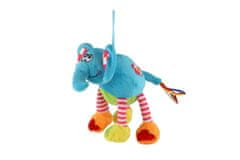 Teddies Slon barvni plišasti 17cm