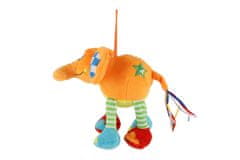 Teddies Slon barvni plišasti 17cm