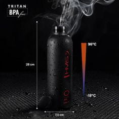 HMS Steklenica za pitje iz tritana NCD61 1000 ml črne barve
