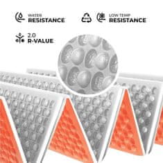 NILS CAMP Zložljiva spalna podloga iz pene NC1768 z odsevno plastjo oranžne barve