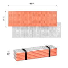 NILS CAMP Zložljiva spalna podloga iz pene NC1768 z odsevno plastjo oranžne barve
