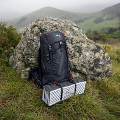 NILS CAMP Zložljiva spalna podloga iz pene NC1768 z odsevno plastjo črne barve