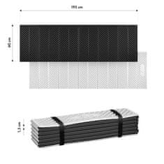 NILS CAMP Zložljiva spalna podloga iz pene NC1768 z odsevno plastjo črne barve