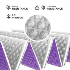 NILS CAMP Zložljiva spalna podloga iz pene NC1768 z odsevno plastjo vijolične barve