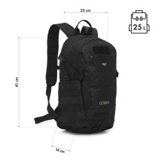 NILS CAMP Nahrbtnik NC3905 Cobra črn 25L
