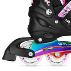 Nils Extreme brusle NH10905.2 4v1 duhové/růžové velikost S(31-34)
