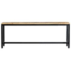 Vidaxl Jedilna klop 120 cm trden robusten mangov les