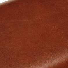 Vidaxl Telovadna klop 58 cm rjava pravo usnje in trden mangov les