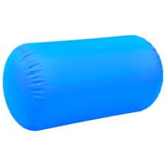 Vidaxl Napihljiv gimnastični valj s tlačilko 120x90 cm PVC moder