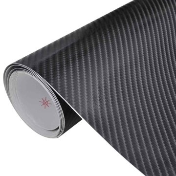Vidaxl Folija za avto 2 kosa 4D črna 100x150 cm + 50x150 cm