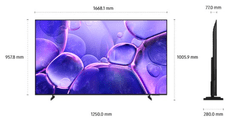 Samsung Crystal U8092F televizor, UHD, 189 cm (UE75U8092FUXXH)