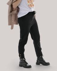 LEAFLETIC Elegantne ženske hlače iz raztegljive tkanine – udobne modne hlače za vsak dan in posebne priložnosti, L