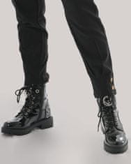 LEAFLETIC Elegantne ženske hlače iz raztegljive tkanine – udobne modne hlače za vsak dan in posebne priložnosti, L