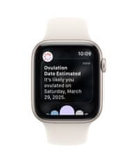 Apple Watch SE 3 pametna ura, GPS, 40mm, aluminij, + pašček M/L, bež (Starlight) (MEH54WF/A)