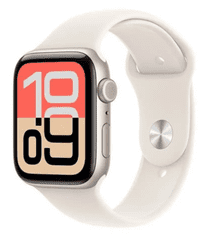 Apple Watch SE 3 pametna ura, GPS, 40mm, aluminij, + pašček M/L, bež (Starlight) (MEH54WF/A)