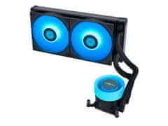 DEEPCOOL GA II Lite 240 RGB komplet za tekočinsko hlajenje AIO, ARGB, črn (GA2L24RB)