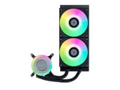 DEEPCOOL GA II Lite 240 RGB komplet za tekočinsko hlajenje AIO, ARGB, črn (GA2L24RB)
