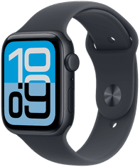 Apple Watch SE 3 pametna ura, GPS, 40mm, aluminij, + pašček M/L, siv (Midnight) (MEHC4WF/A)