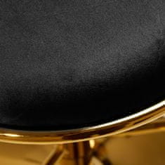 shumee 4Rico barski stol QS-B313a žametno črn