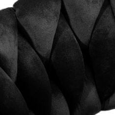 shumee 4Rico barski stol QS-B313a žametno črn