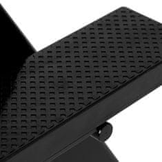 shumee Črn aluminijast zložljiv ličilni stol