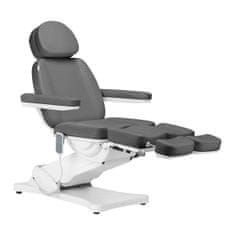 Eprim Električni kozmetični stol SILLON CLASSIC, 3 motorji z oporo za noge, siv