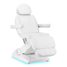 Eprim SILLON Luksuzni električni kozmetični stol, 3 motorji, bel