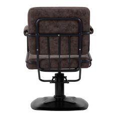 Eprim Gabbiano Katania Loft Old Leather frizerski stol, temno rjava