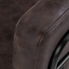 Eprim Gabbiano Katania Loft Old Leather frizerski stol, temno rjava