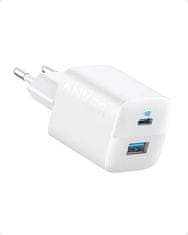 Anker 323 adapter, USB-C, USB-A, 33 W, bel (A2331G21)