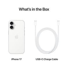 Apple iPhone 17 mobilni telefon, 256GB, bel (MG6K4SX/A)