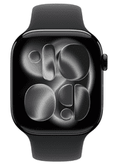 Apple Watch Series 11 pametna ura, GPS, 42mm, + pašček, črn (Jet Black) (MEQT4WF/A)