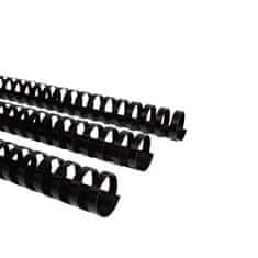 shumee Črni vezalni hrbtišči 12,5 mm - 10 kosov