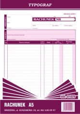 shumee Standardni obrazec za račun A5 01029