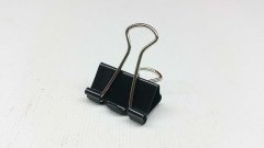 shumee Pisarniške sponke, pisarniške sponke, sponke za fascikle 19 mm, 12 kosov, črne