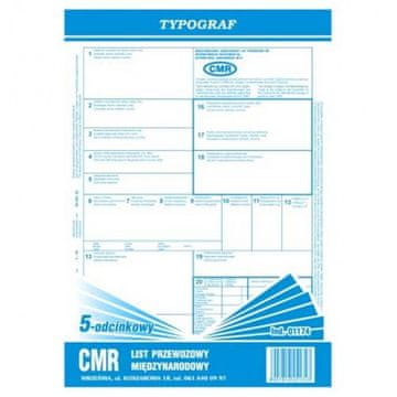 shumee Tovorni list CMR s 5 deli A4