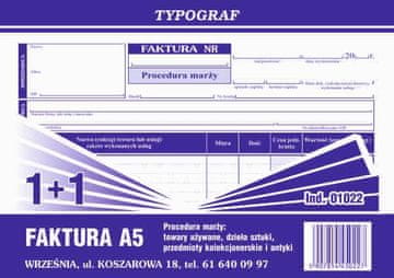 shumee Račun z DDV A5 rob 1+1 original+kopija tisk 01022