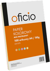 shumee Papir A4 MIX pastelnih barv 100 kosov.