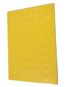 shumee Samolepilne folijske črke 1 cm rumene barve