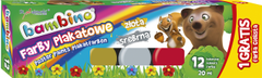 shumee Barve za plakate BAMBINO 20 ml 12 barv + 1 gratis