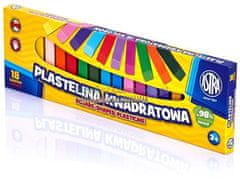 Astra ASTRA kvadratni plastelin 18 barv