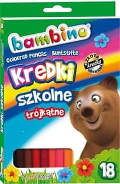 shumee BAMBINO trikotne barvice, 18 barv