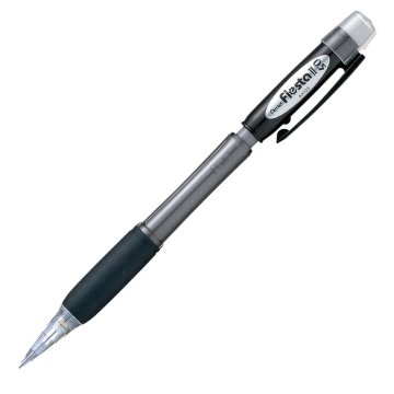 shumee PENTEL AX125 0,5 mm mehanski svinčnik z radirko, črne barve