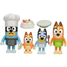 sarcia.eu Bluey FIGURIC KOMPLET Čas za sladico PAVLOVA, figurice za otroke, PREMESTLJIVI ELEMENTI 3+